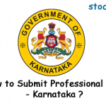 How to Submit Professional Tax – Karnataka ?